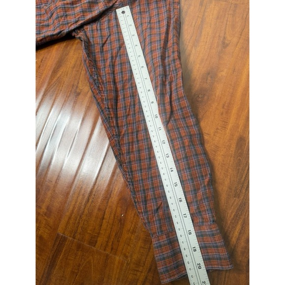 Pendleton Canterbury Cloth Pima Cotton Wool Blend Long Sleeve Plaid Shirt Large - Picture 5 of 5